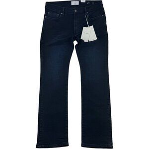 NWT Ovadia Blue Black Skinny 001 5 Pocket Cotton Elastane Jeans Mens Size 36X32